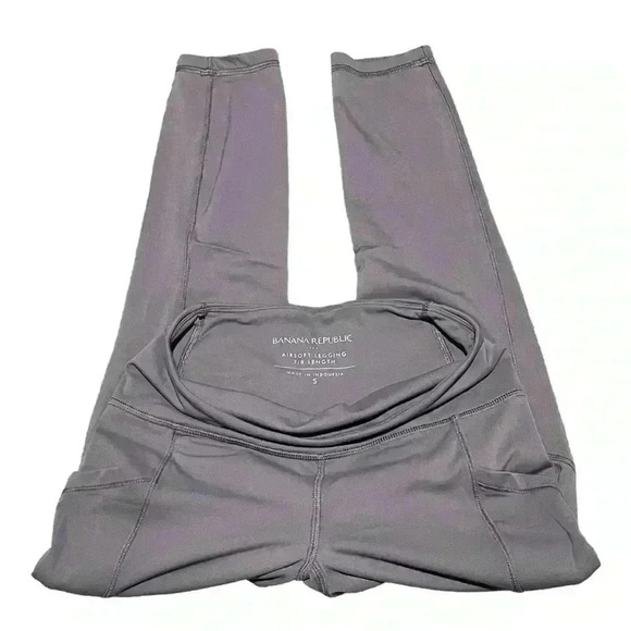 Banana Republic Airsoft 7/8 Leggings, Purple, Size Small - Picture 3 of 5